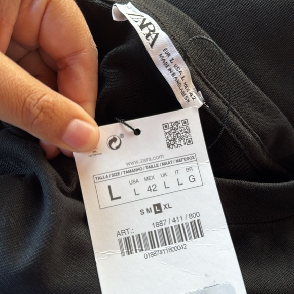 Zara Regular Fit Interlock T-shirt - Picture 4 of 5